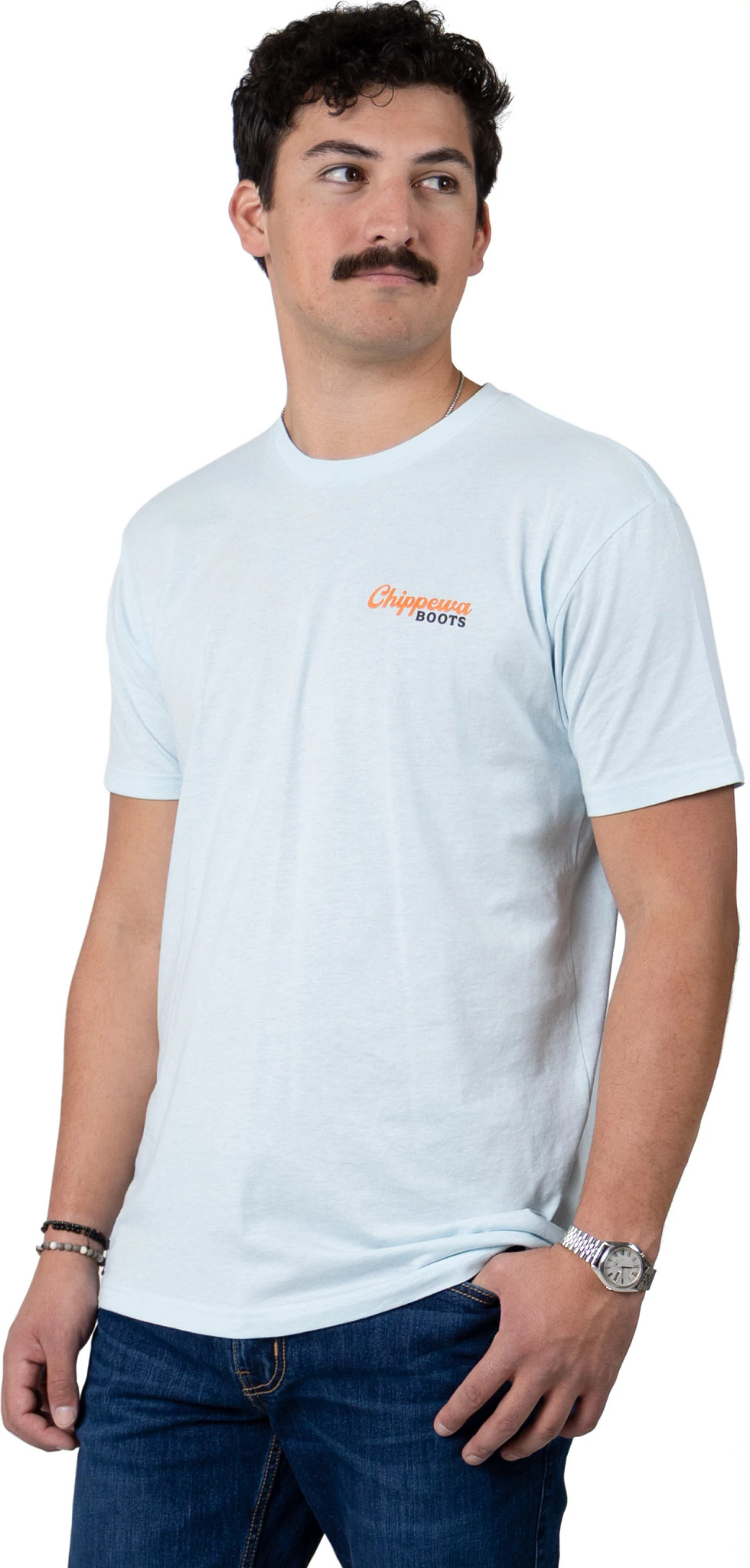 Chippewa Begal Men's Graphic Tee se muestra en la Blue (Azul)