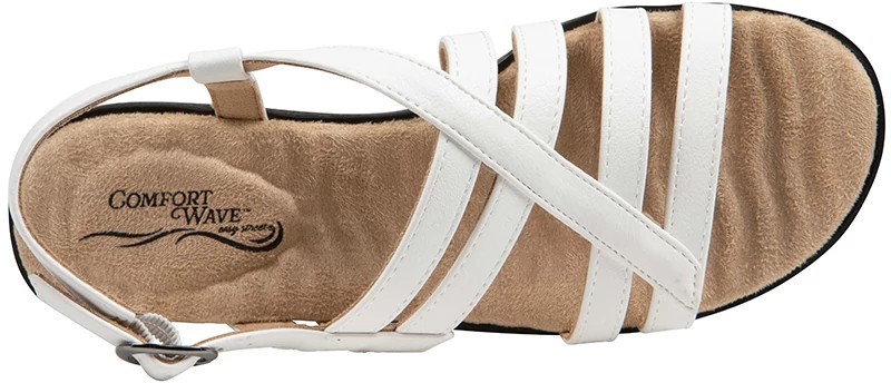 Easy Street レディース Teje サンダル, ネイビー, 7.5 X Wide Easy Street Women's 並行輸入品 | Easy Street レディース Tejeサンダル, ホワイト, 8 X-Wide