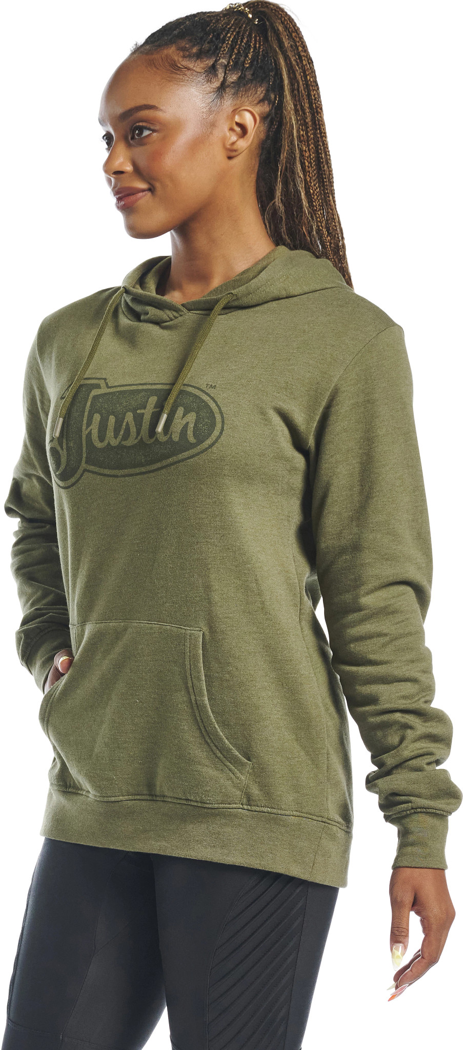 Women's Performance Fleece shown in Olive (Green)