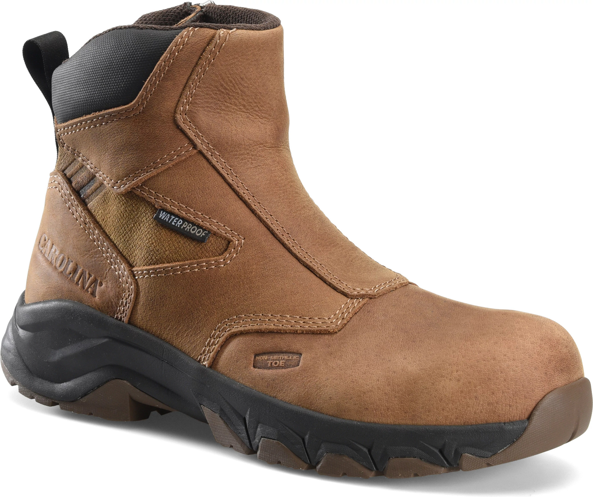 Pull on work boots with zipper hotsell