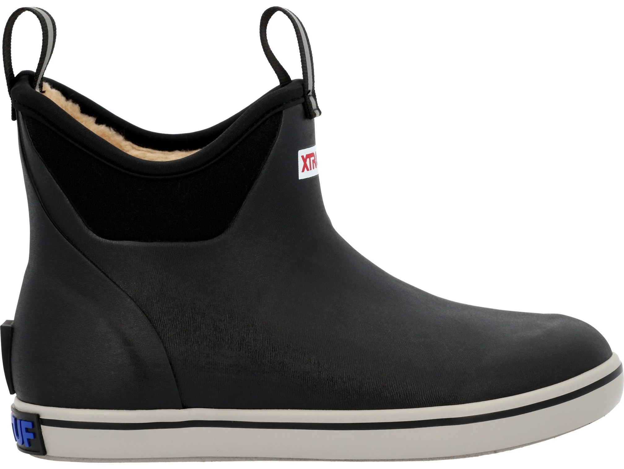 Women's Xtratuf Ankle Deck Boot shown in Black (Black)