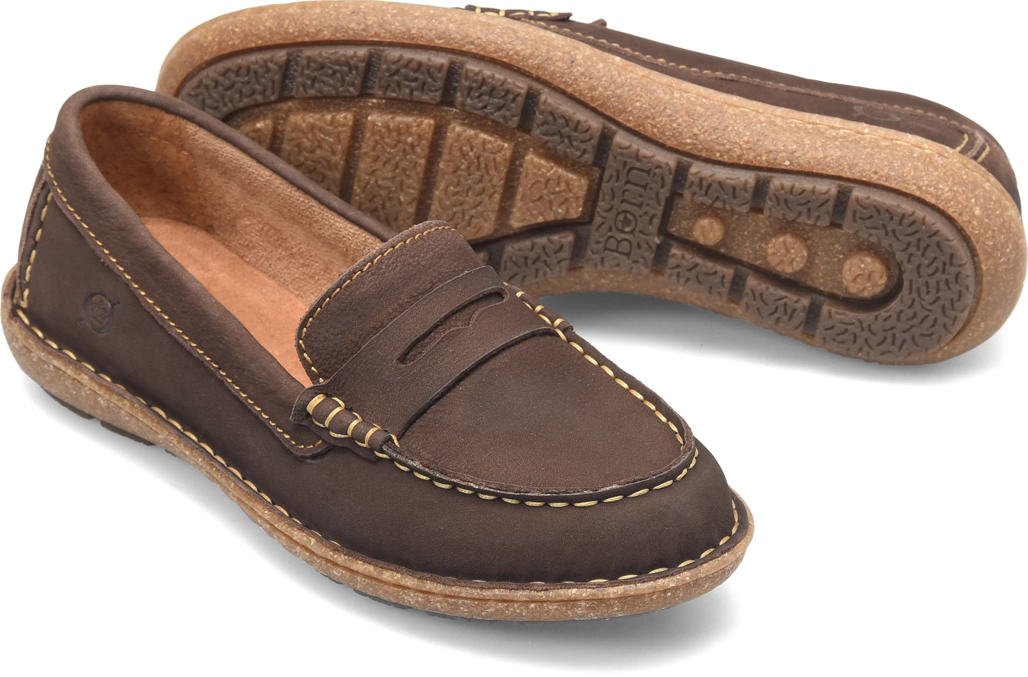 clarks men's slip on leather shoes