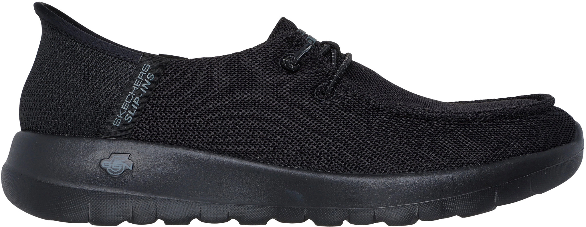 Women's Skechers Slip-Ins Gowalk Joy Idalis shown in Black (Black)