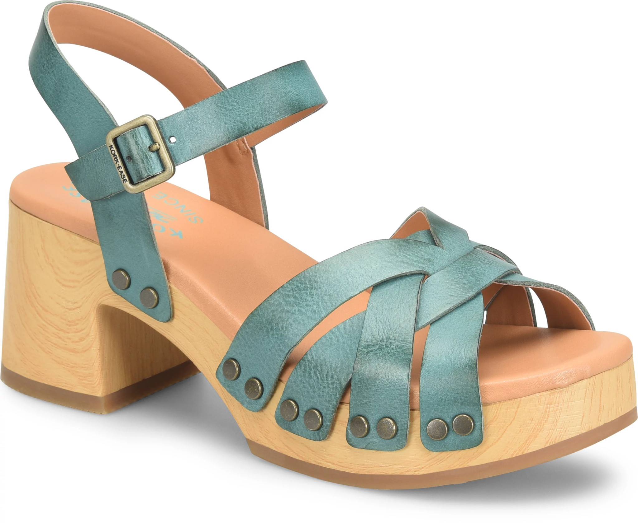 (取寄) コークイーズ レディース エステル Kork-Ease women Ester Teal kork ease Ester Colors Teal Bath Hotsell | Shoes