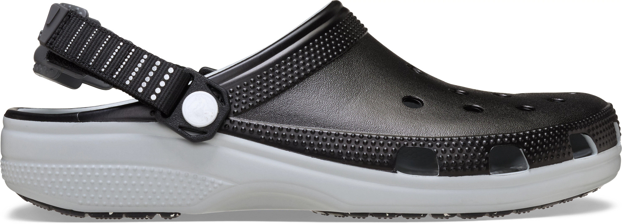 Men's Crocs Classic Turbo Clog shown in Black (Black)