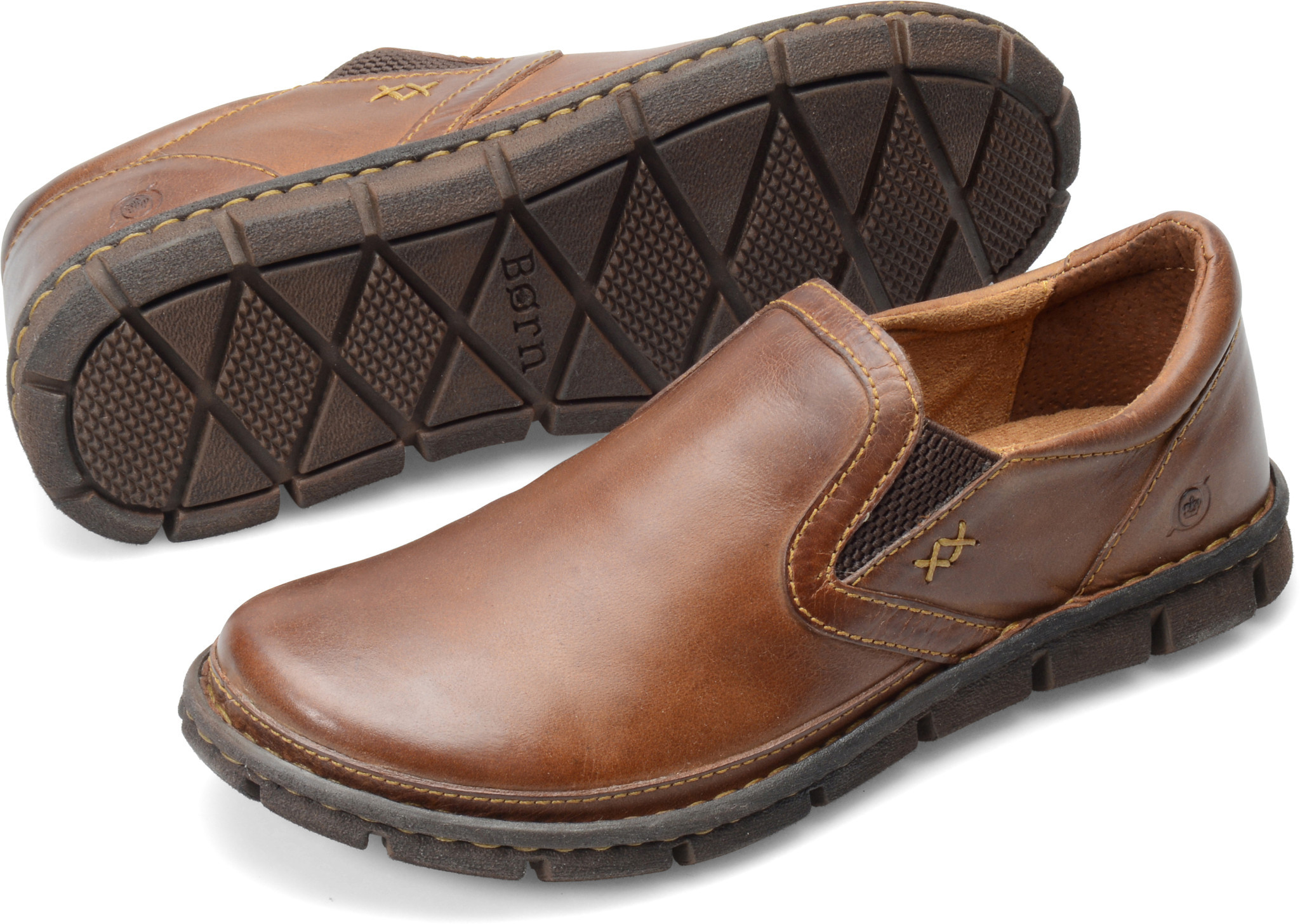 born leather slip on shoes