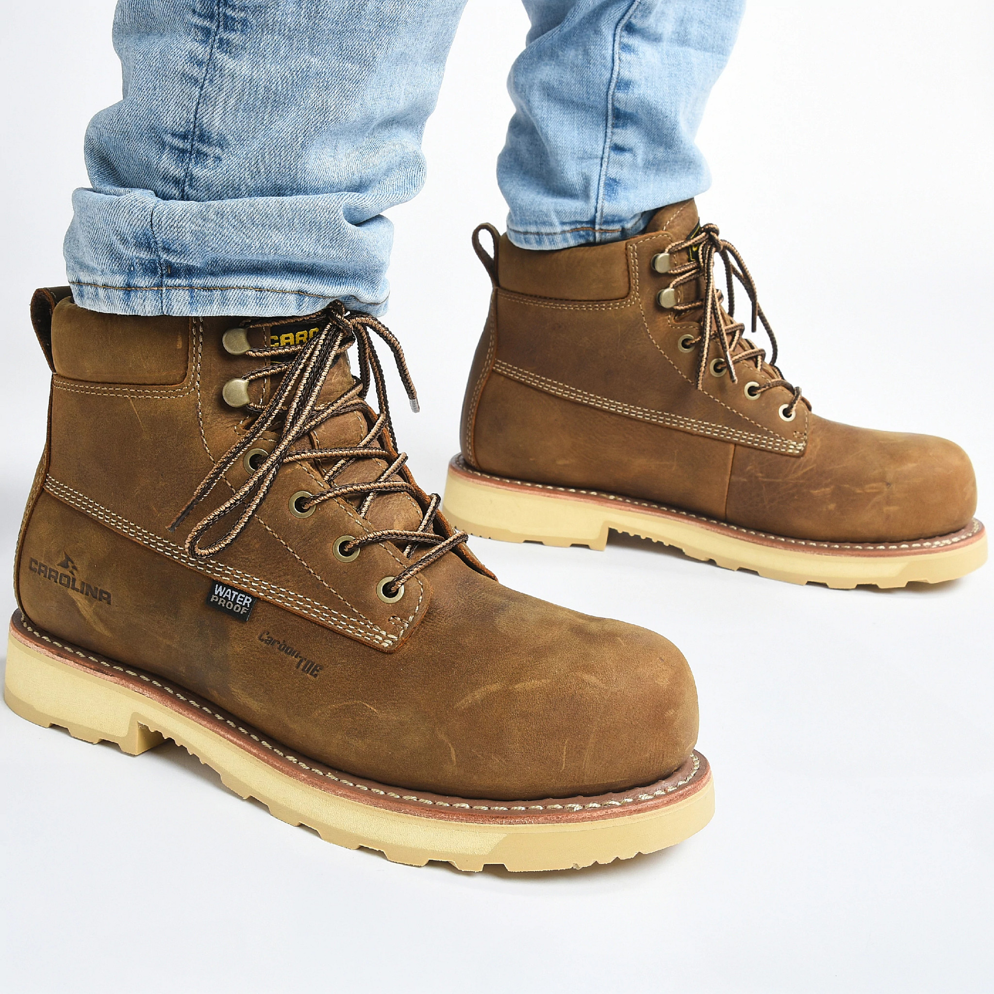 Staple Gun 6&rdquo; Waterproof Carbon Comp Toe shown on model 