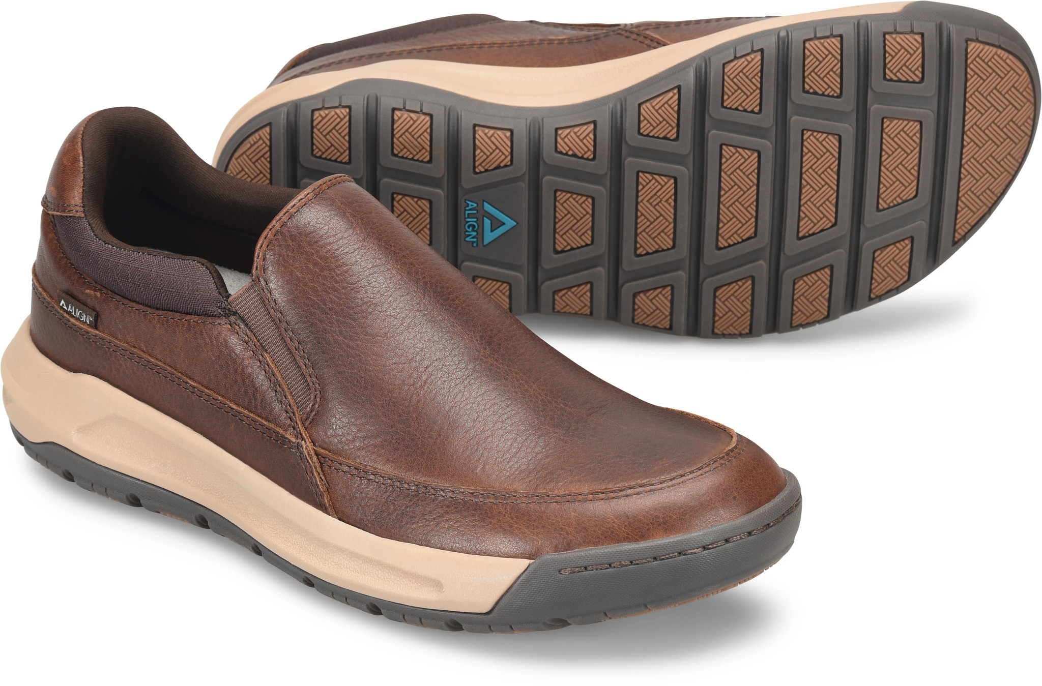 (取寄) メンズ エリオット Align men Elliott Brown Elliott Slip On Shoes | Align Shoe