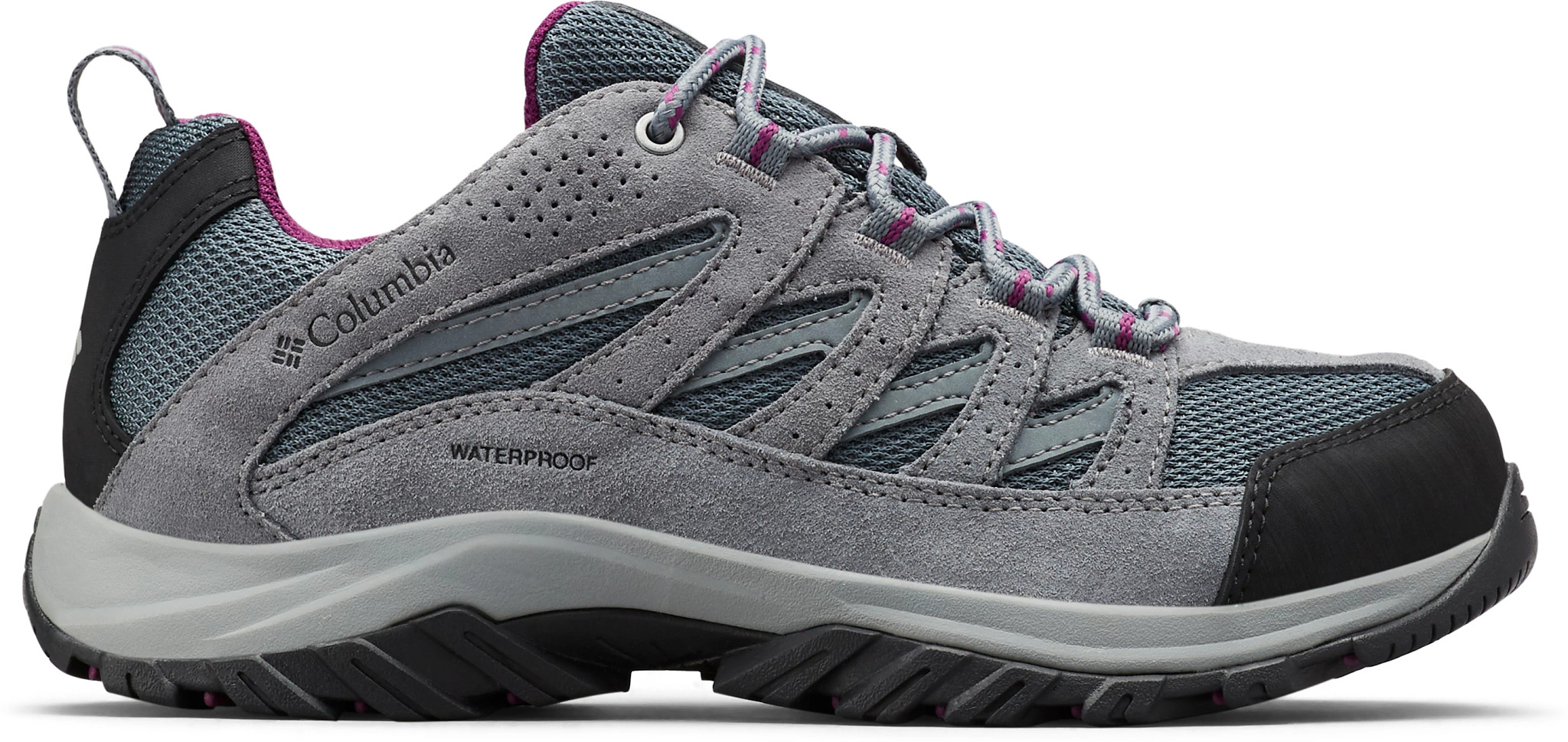 Women's Columbia Waterproof Crestwood Hiker shown in Grey (Grey)