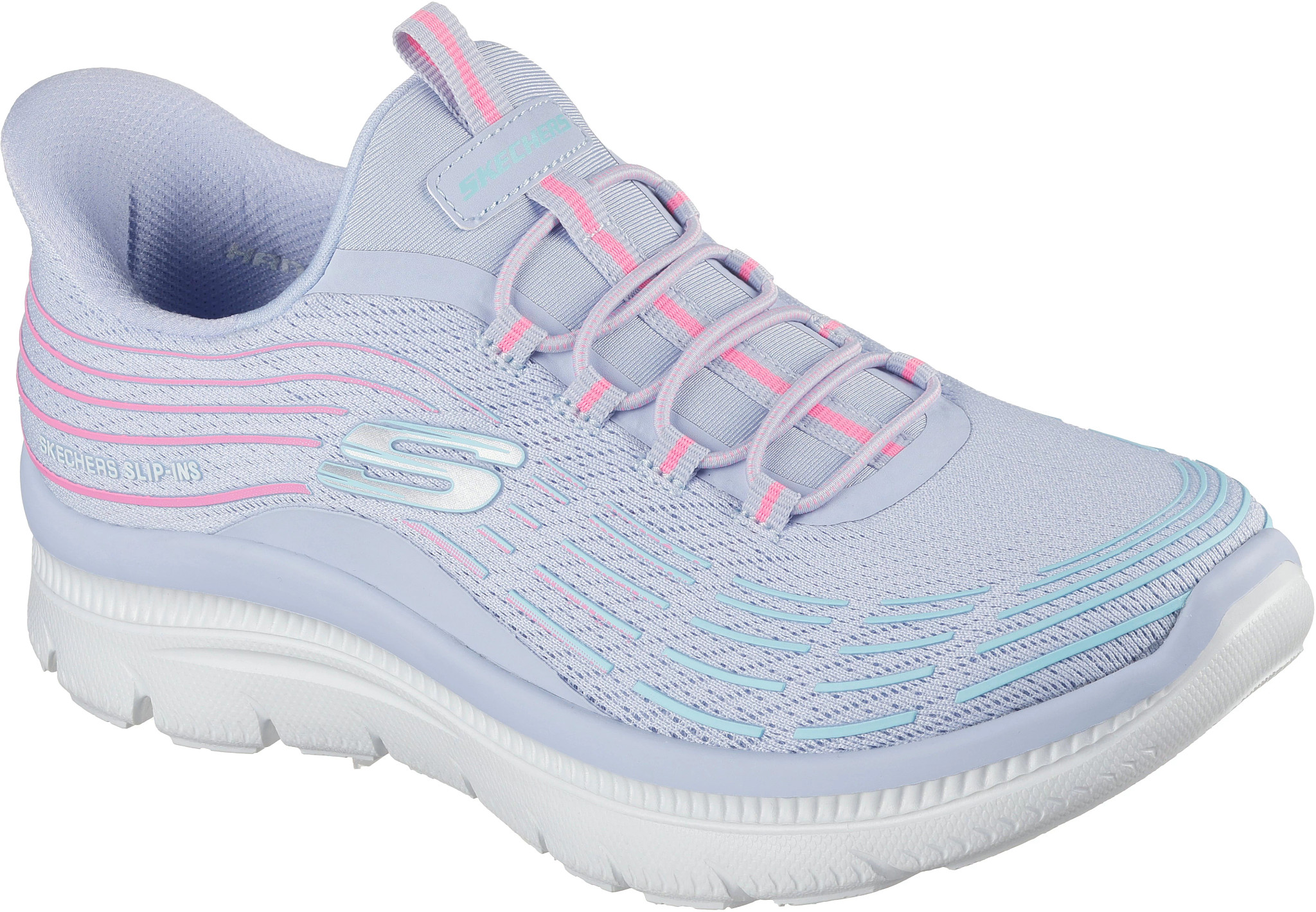 Women's Skechers Slip-Ins Summits Plus Bright Wave Super Shoes