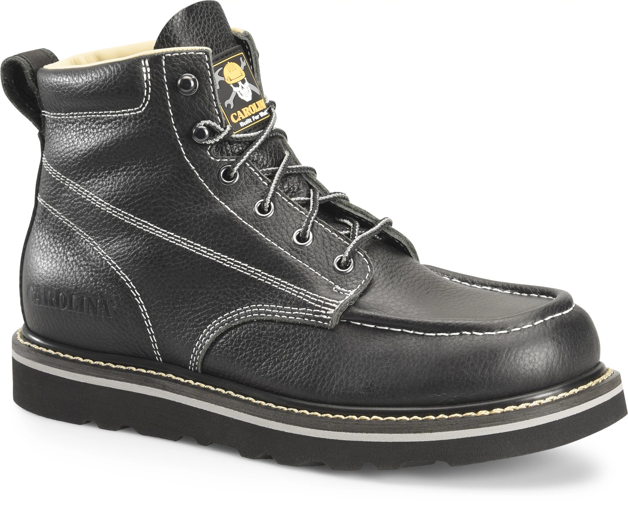 Black soft toe outlet work boots