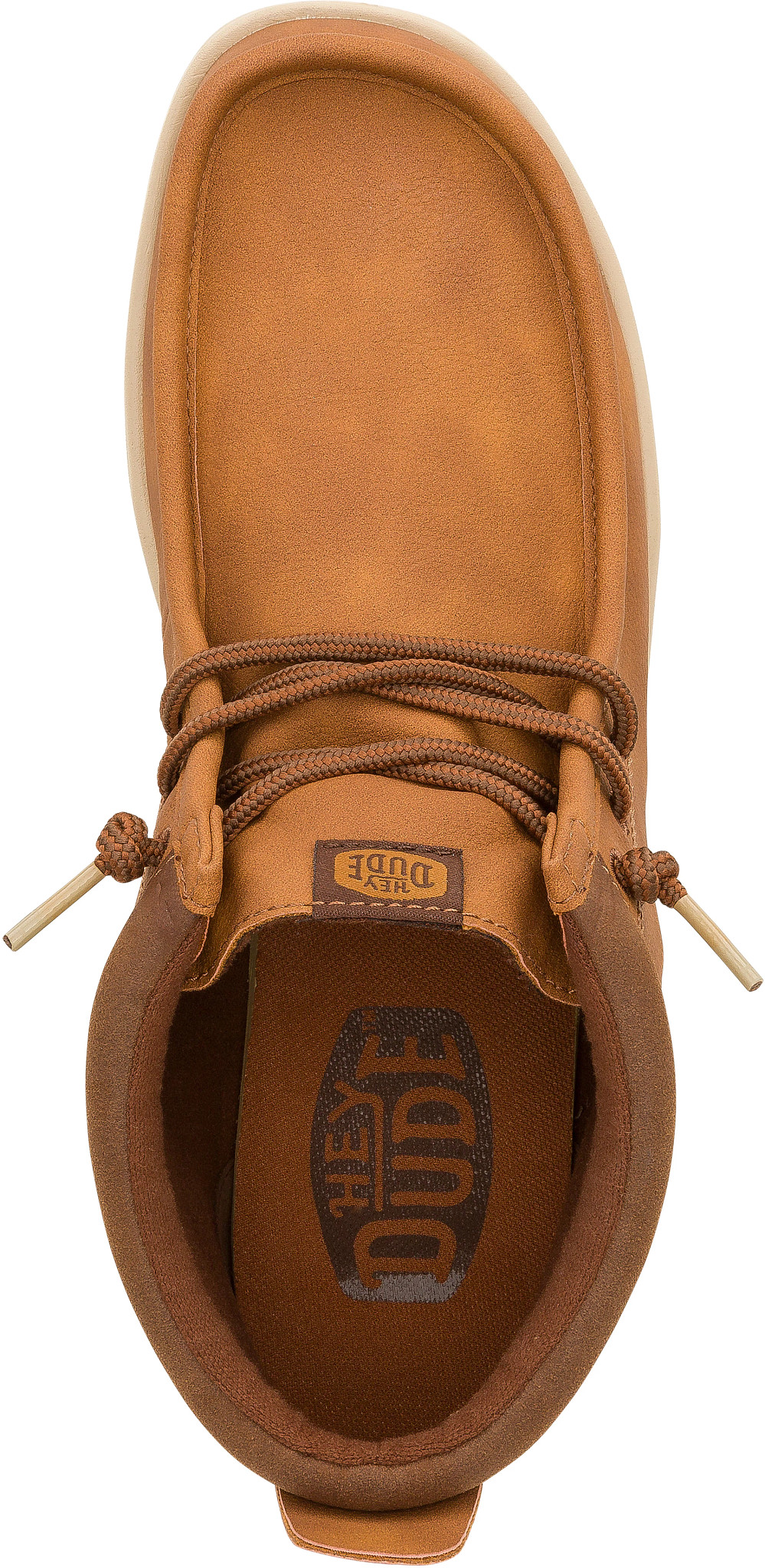 Men's Hey Dude Wally Mid Gripr Moc Toe Boot Cognac | Super Shoes