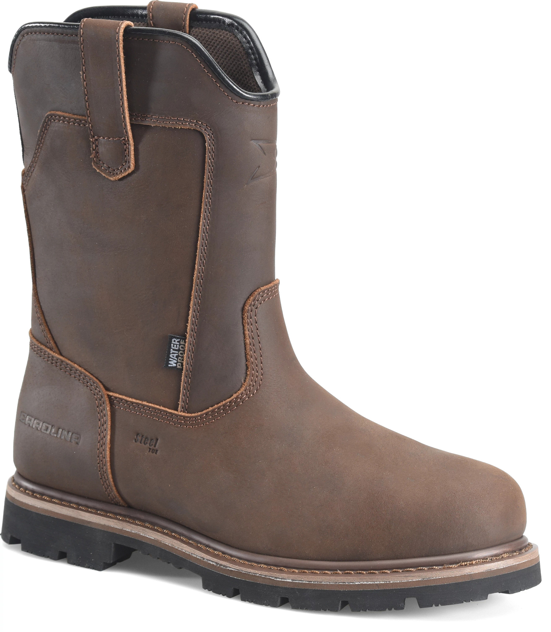 Gruntz 10" Steel Toe Pull On shown in Dark Brown (Brown)