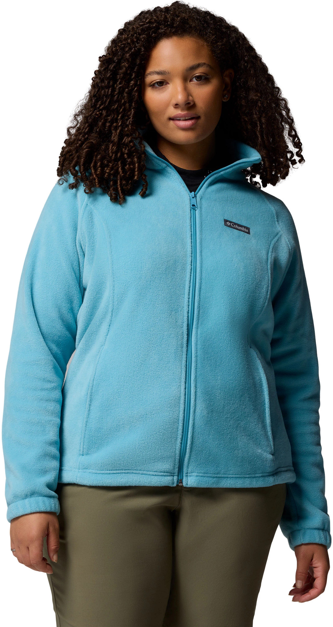 Women's Columbia Benton Springs Full Zip Fleece Jacket shown in Vintage Blue (Blue)