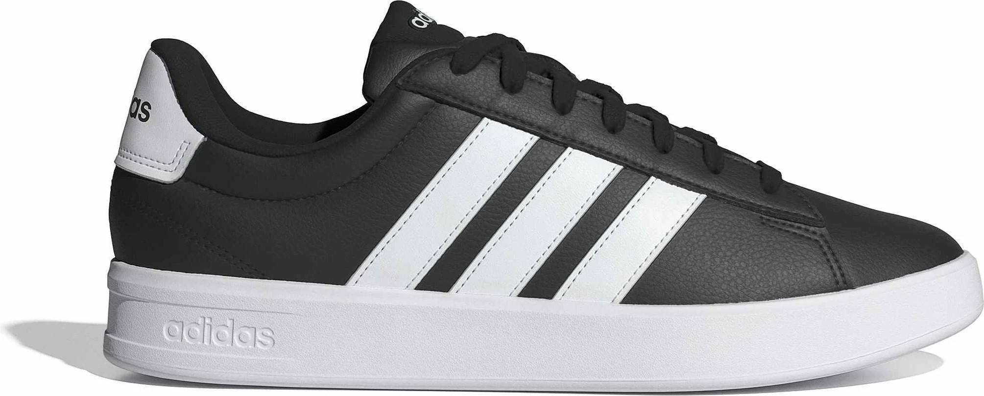 Men's Adidas Grand Court 3.0 shown in Black White (Black)
