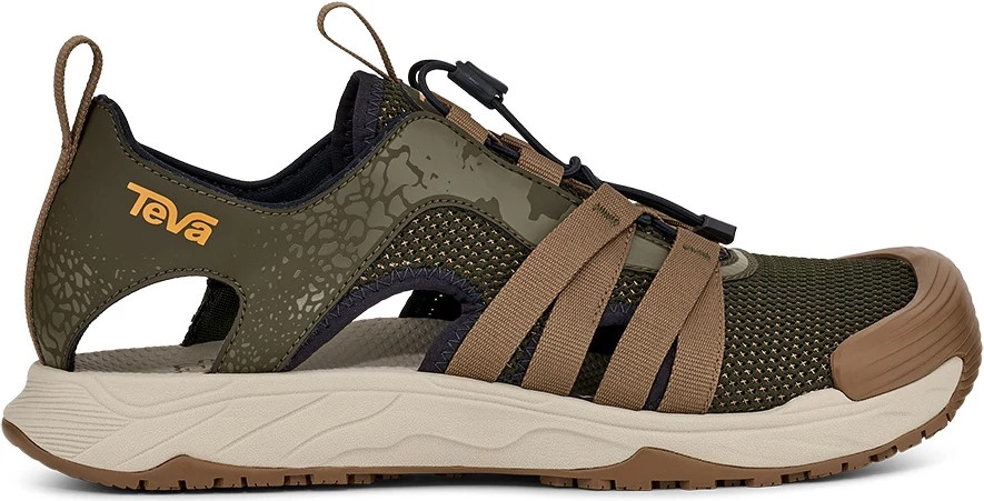 Men's Teva Hydratrek Sandal Ct Watersport Sandal shown in Dark Olive Breen (Green)