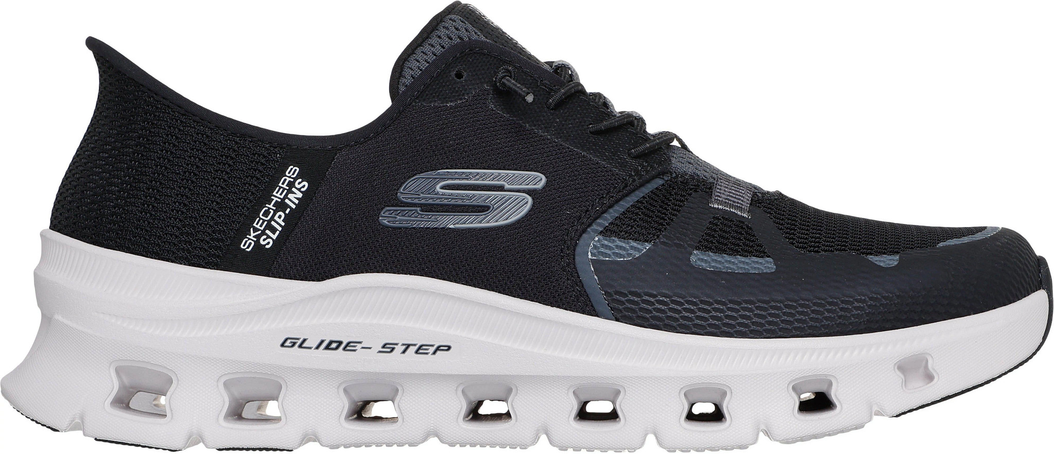 Men's Skechers Slip-Ins Glide Step Pro Runner shown in Black (Black)