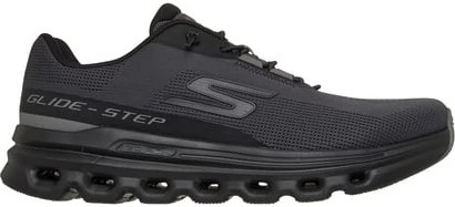 Men's Skechers Go Run Glide Step Arch Fit Casion Runner shown in White Black (Black)