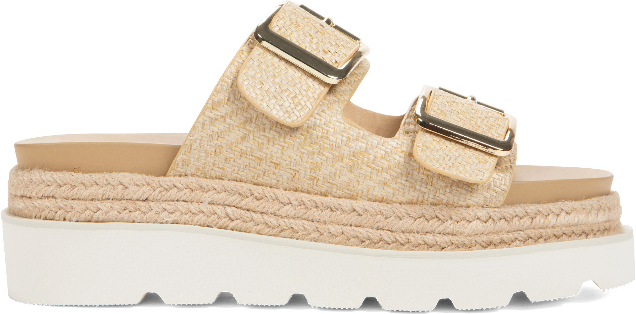 Women's Madden Girl Mythicall Slide shown in Natural (Brown)