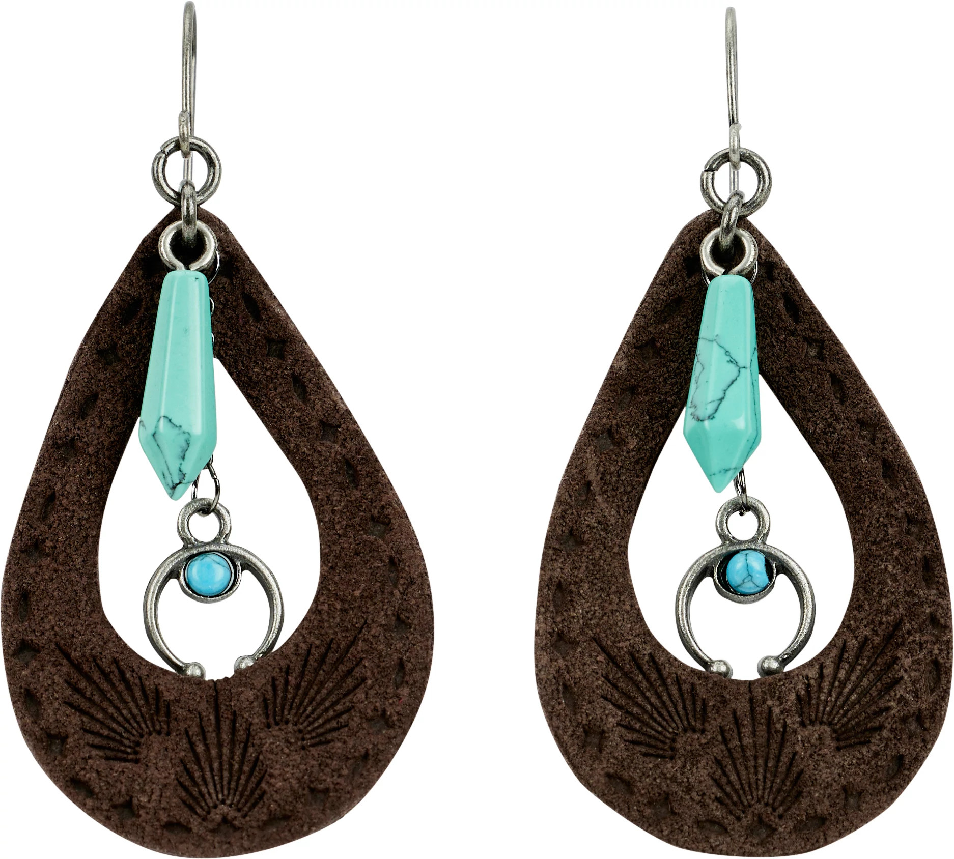 For keeps store leather earrings