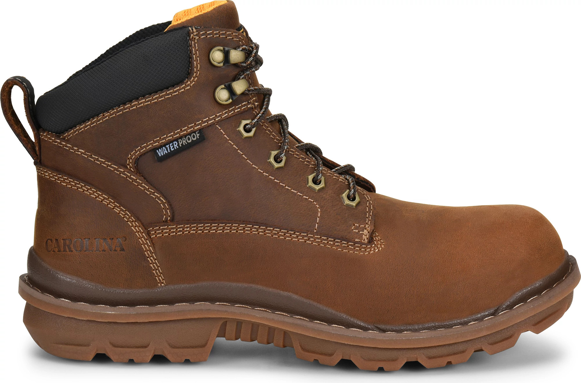Men's Carolina 6 Inch Waterproof Slip Resistant Eh Dormite shown in Brown (Brown)