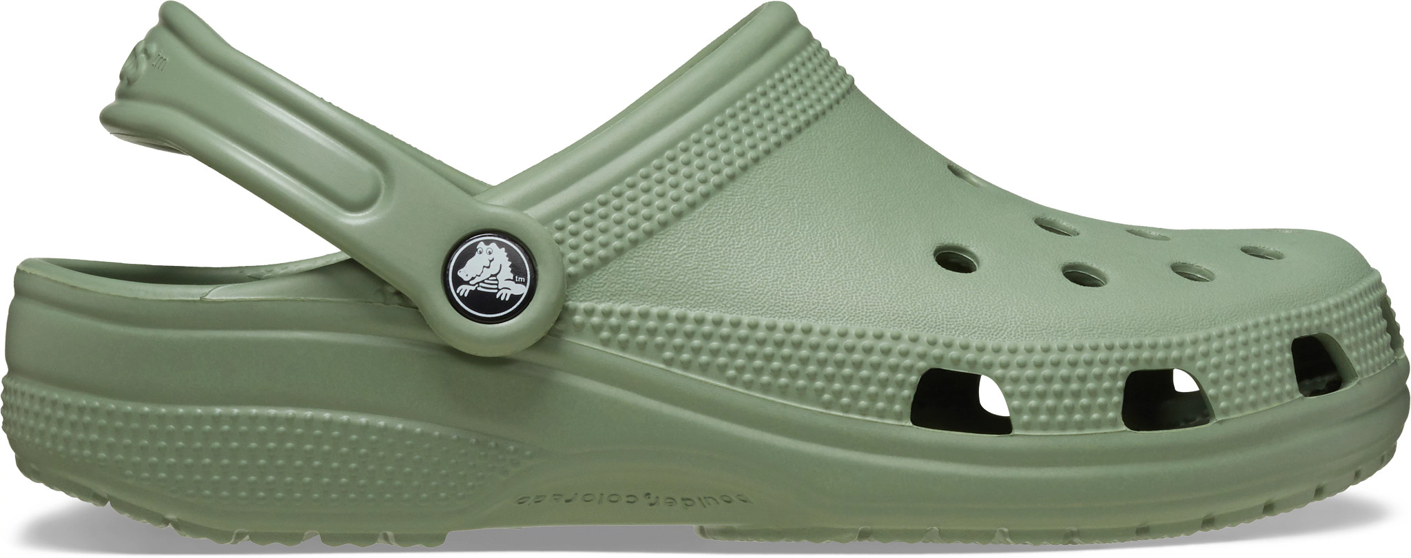 Women's Crocs Classic Clog shown in Moss (Green)