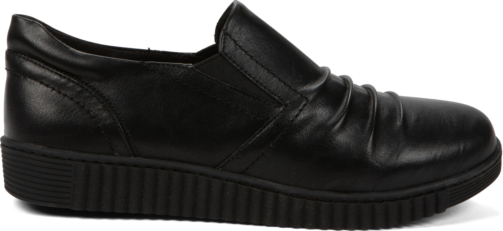 Women's Easy Street Kipper shown in Black (Black)