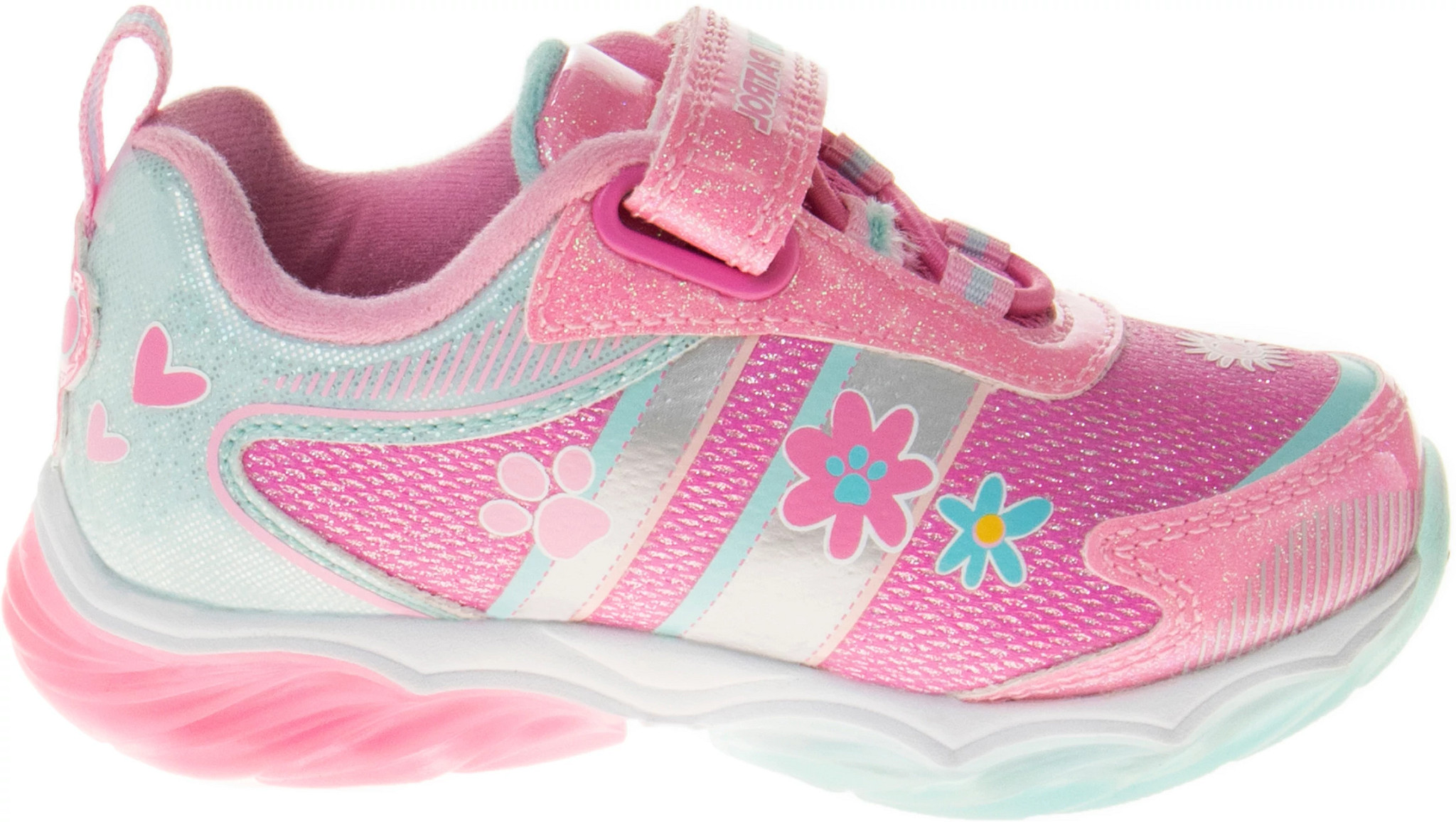 Toddler Girl's Josmo Paw Patrol Lighted Runner shown in Pink/Multi (Pink)