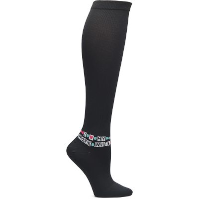 harmtty 1Pair Sports Socks Sweat-absorbent Comfortable Nylon Compression  Nursing Stockings for Climbing,Grey S/M 