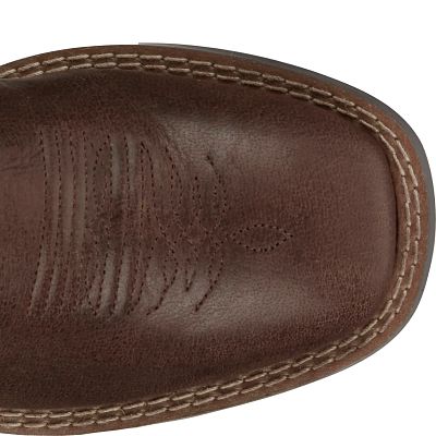 Justin Boots Men's 1.5 Inch Sanded Brown Leather Belt With Removable Buckle
