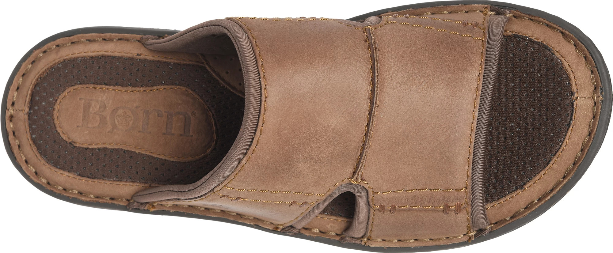 Born Men\'s Slide Sandals Brown Cross Strap Slip-On Comfort Casual Size 13 BM0024841-002.jpg?w=400&h=400&  main image 2