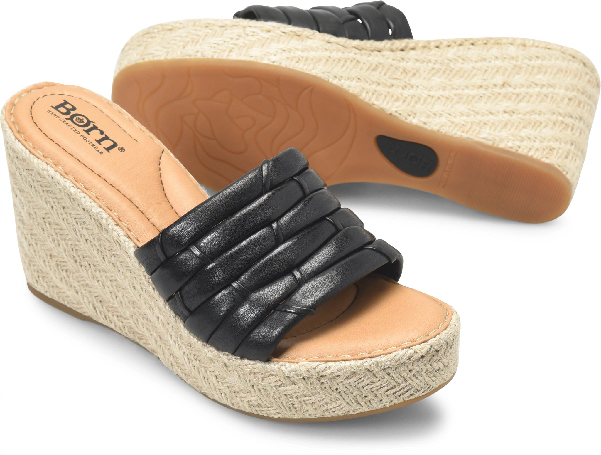 Leather Wedge Sandals - GENC37001 / 323 876 | Pavers™ US