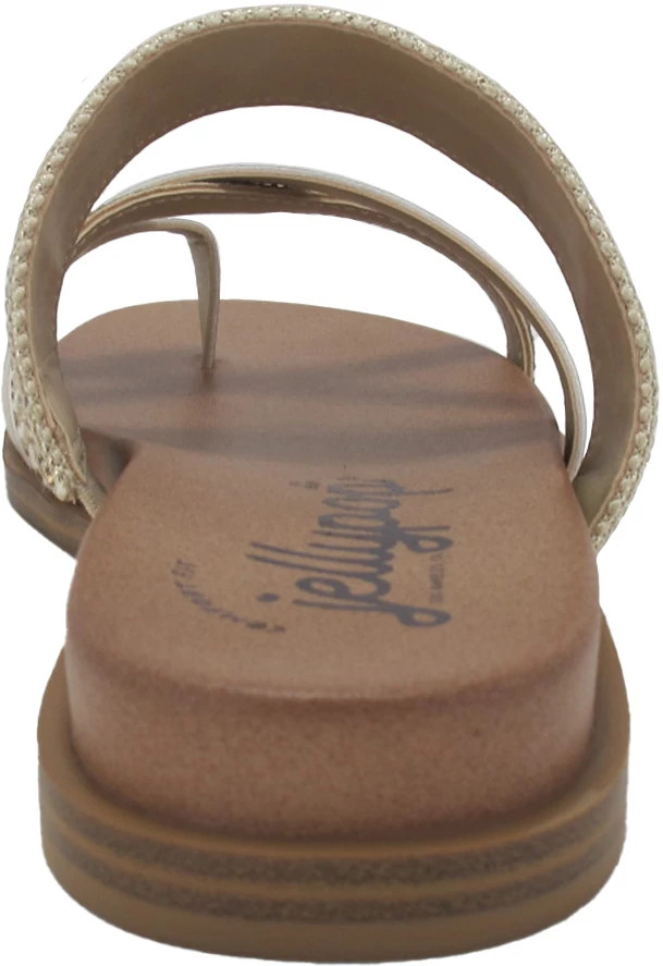 Sandales Compensées Jellypop à Lacets Style Boho - Taille US 7.5 (M) - Couleur Tan - Talon Haut Wedge - Neuf Sans Boîte
