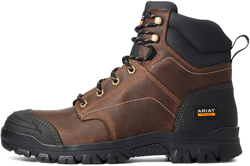 Men's Ariat 6 Inch Eh Treadfast shown in Brown (Brown)
