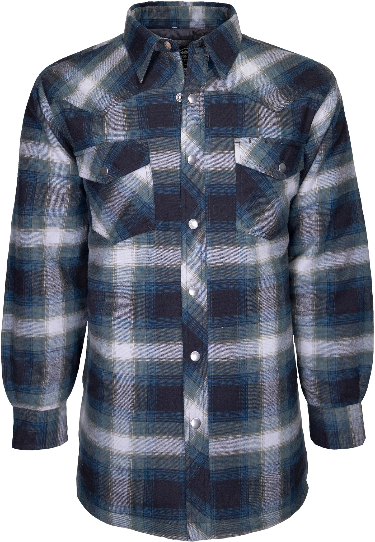 Men's Canyon Guide Fort Dodge Flannel Quilted Shirt Jac Men's Canyon Guide Fort Dodge Flannel Quilted Shirt Jac