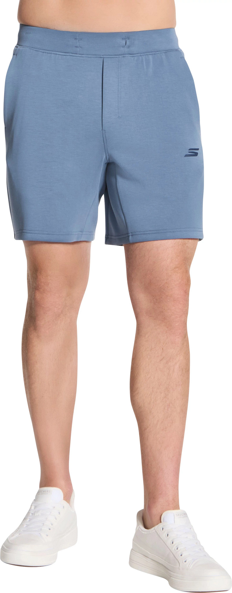 Men's Skechers Skech-Cloud Elevate 7 Inch Shorts shown in Bering Sea (Brown)