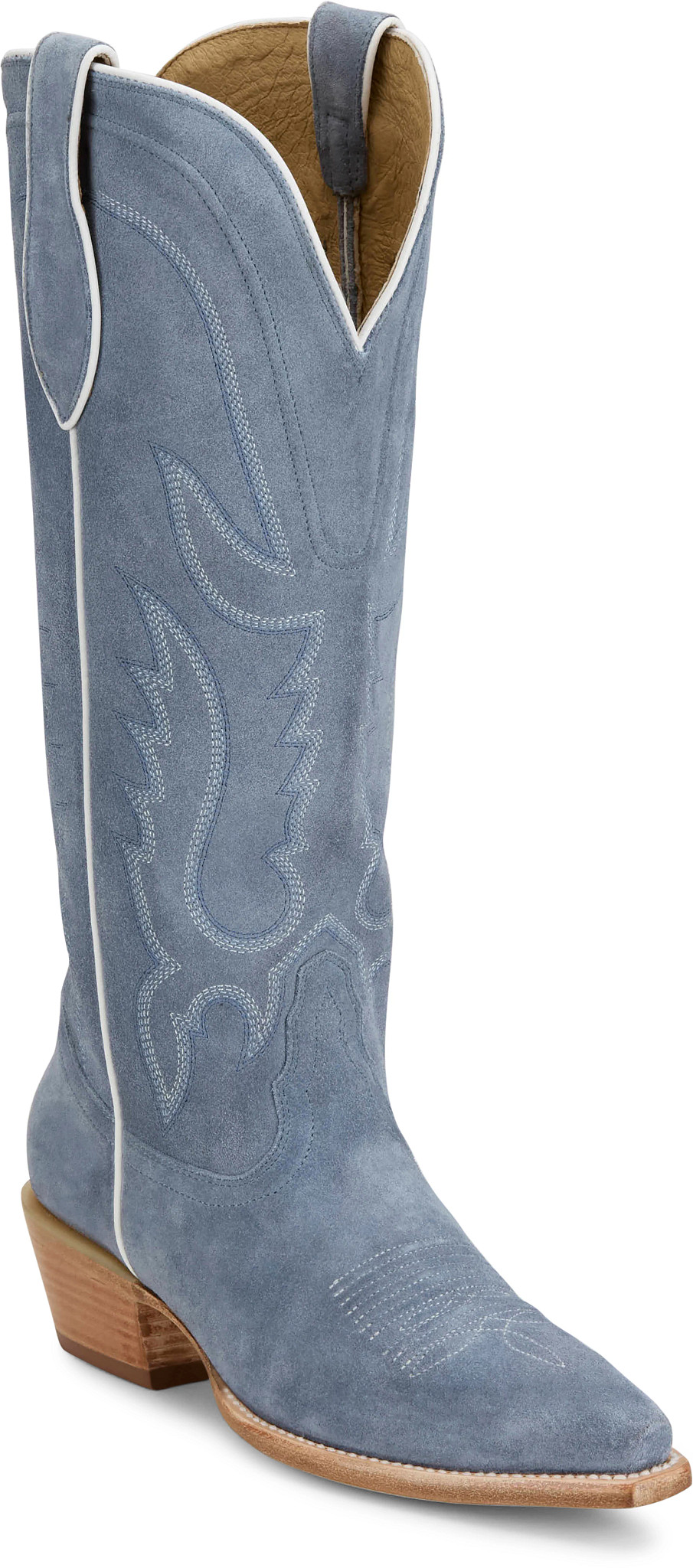 Liz 15" Suede shown in Cornflower (Blue)