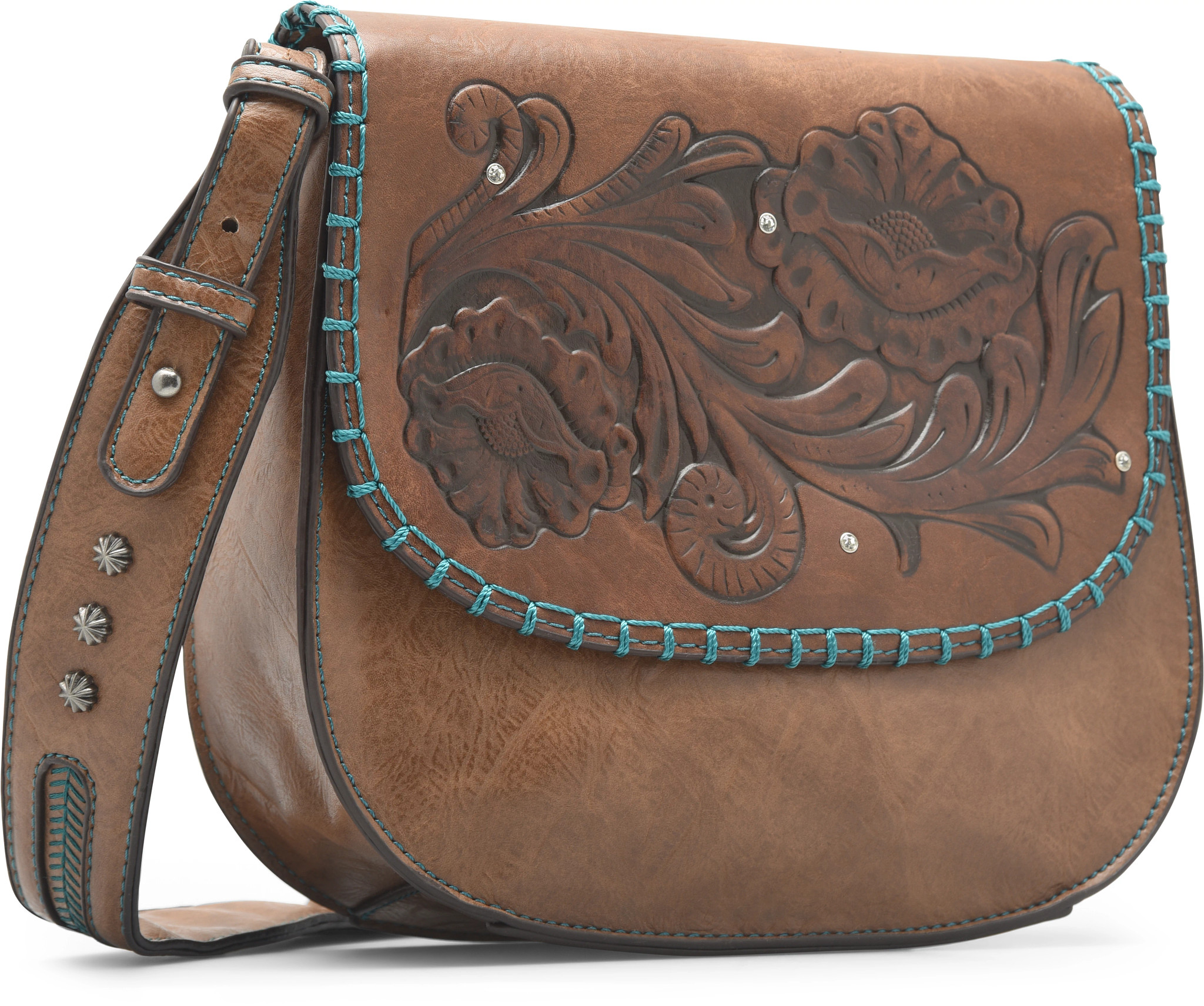 JUSTIN WOMEN'S SADDLE high quality BAG