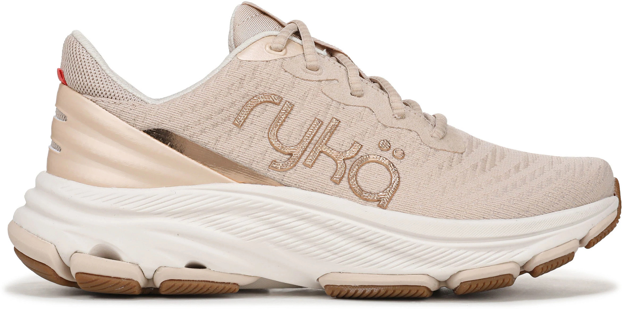 Women's Ryka Devotion X Max Rs Walker shown in Beige Metallic (Tan)