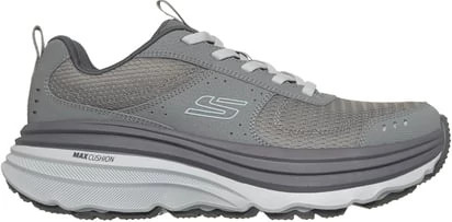 Men's Skechers Max Cushioning Zirrus Zirrostratus Runner shown in Grey (Grey)