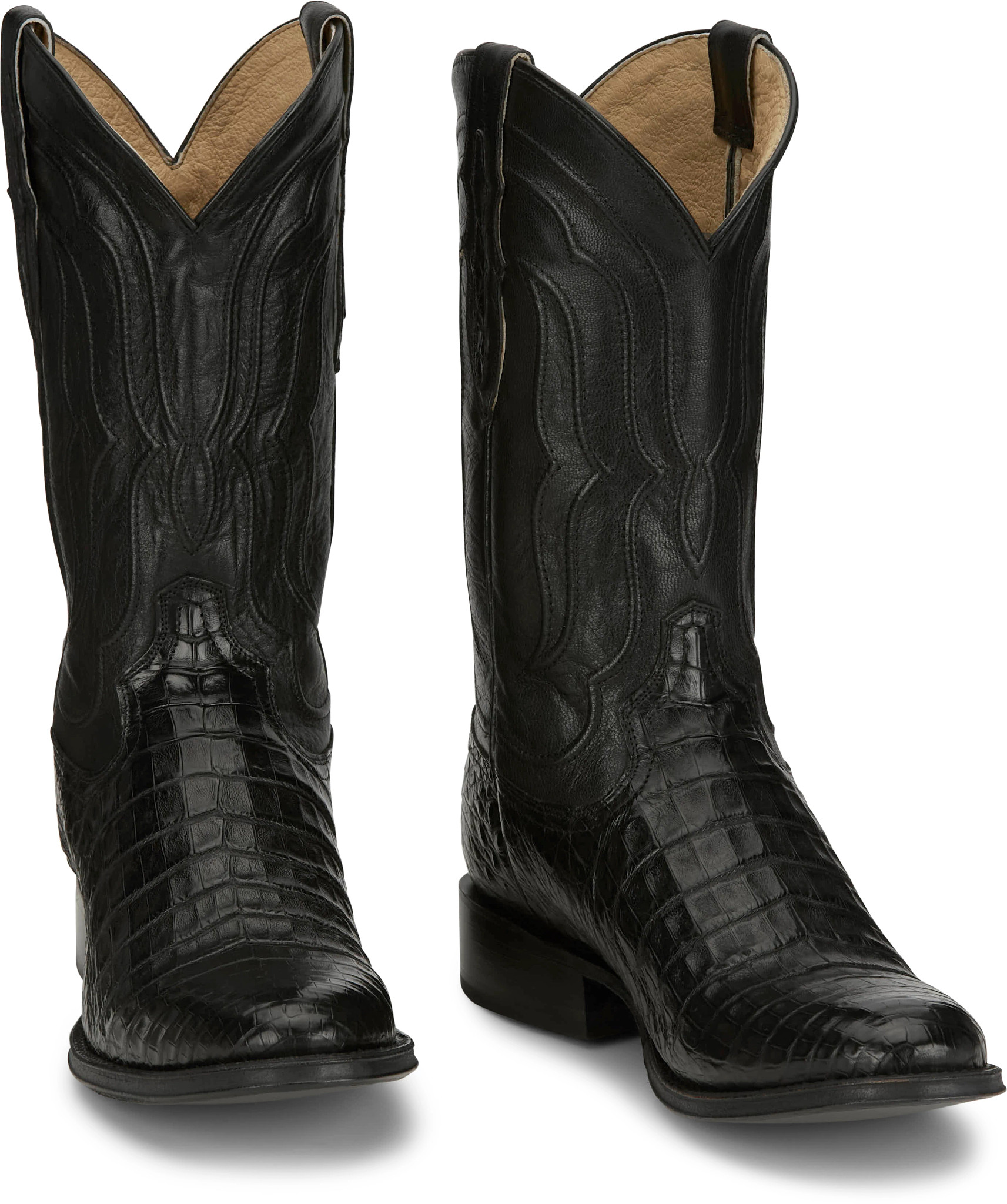 TONY LAMA outlet BLACK LABEL STINGRAY WESTERN BOOTS BLACK 41095 MENS SIZE 7.5 D