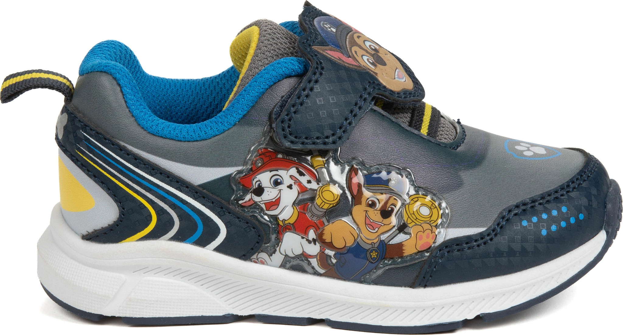 Kid's Josmo Paw Patrol Velcro Runner shown in Grey/Multi (Grey)