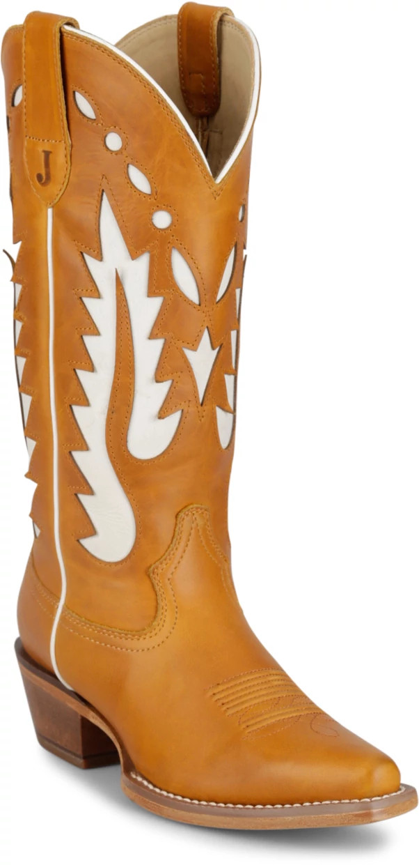 Faye 13" Western shown in Cognac (Tan)