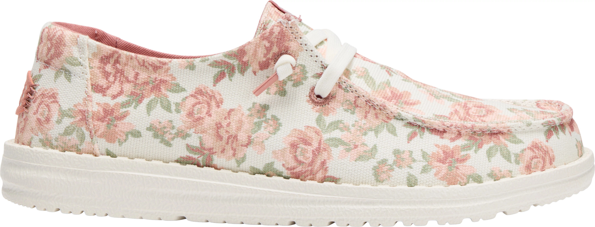 Women's Hey Dude Wendy Washed Floral shown in Snow White/Pink/Multi (Prints)