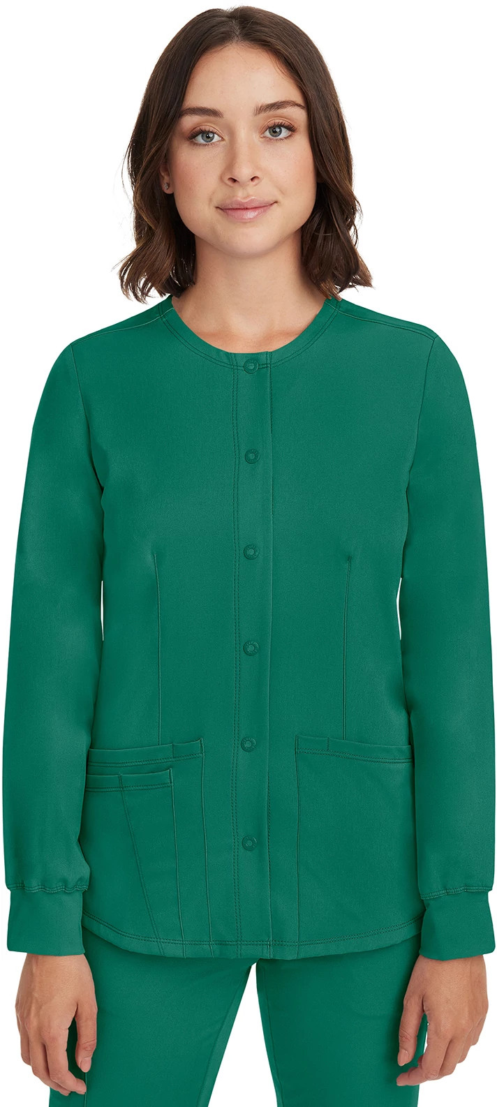 Women's Healing Hands HH Works Megan Jacket shown in Hunter (Green)