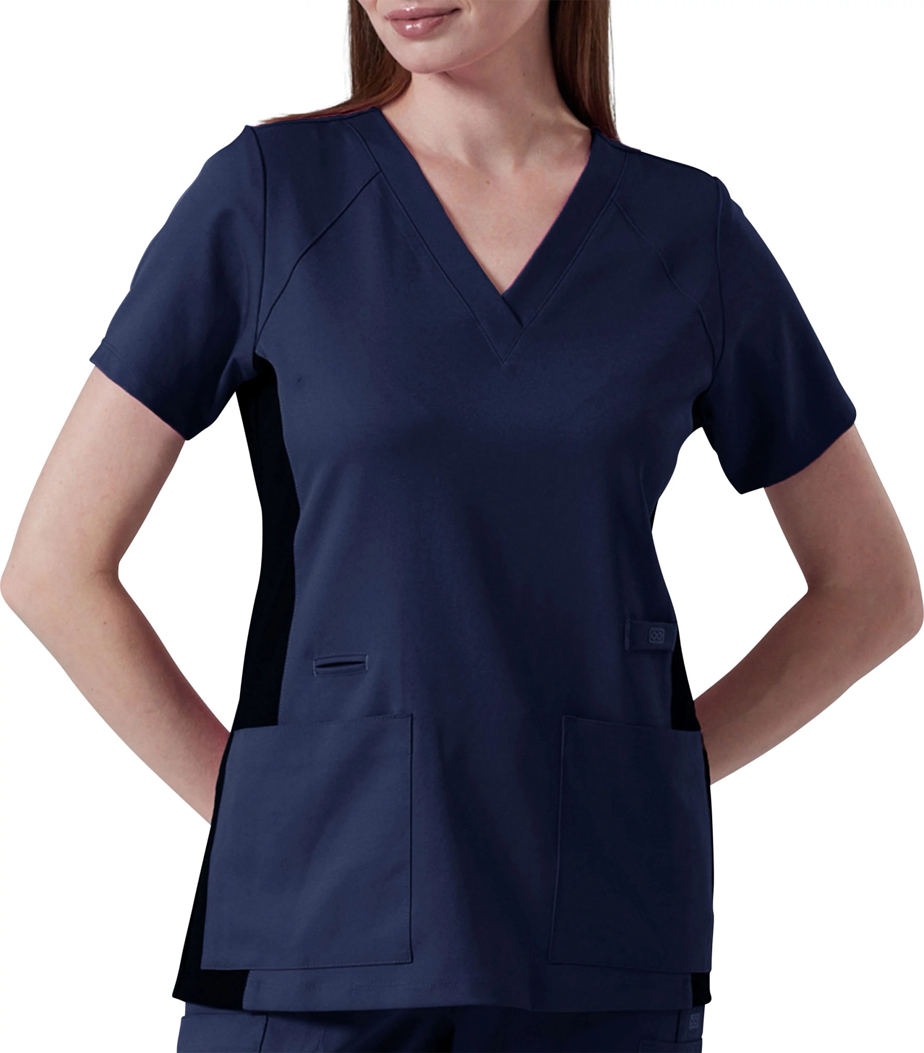 Women's Parkley Astro Lexa Stretch Panel V Neck shown in Navy (Blue)