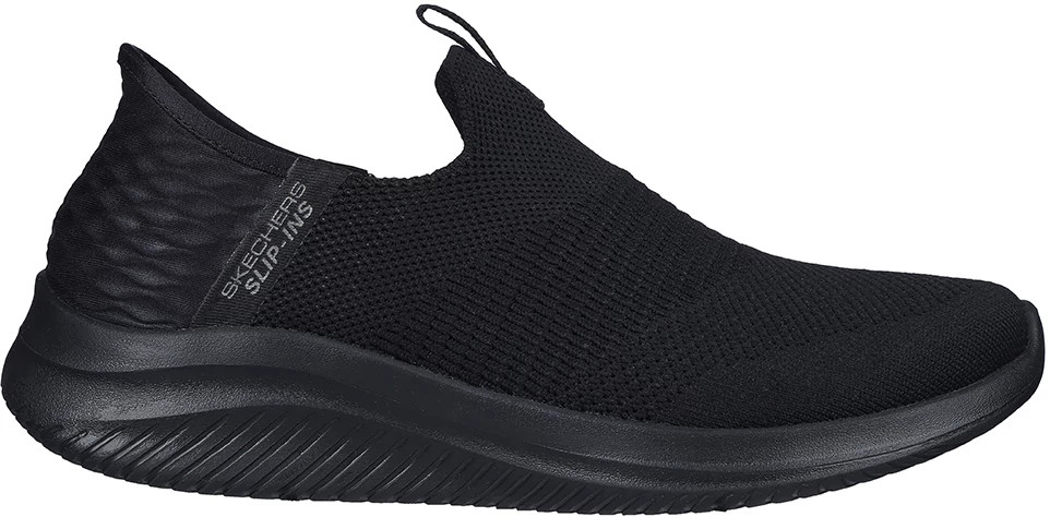 Women's Skechers Slip-Ins Ultra Flex 3.0 Cozy Streak shown in Black (Black)