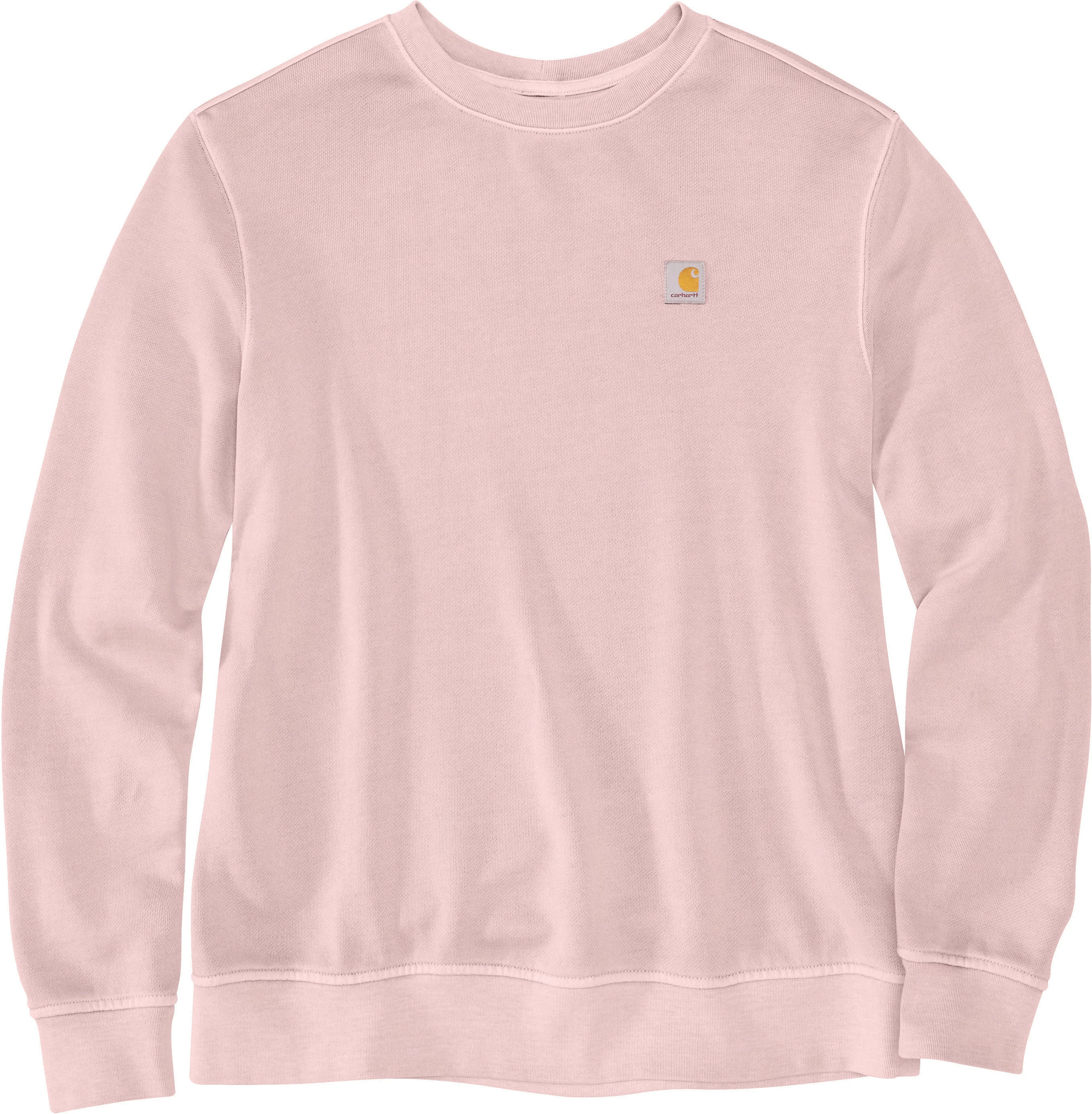 Women's Carhartt Tencel Midweight French Terry Sweatshirt shown in Soft Rose (Pink)