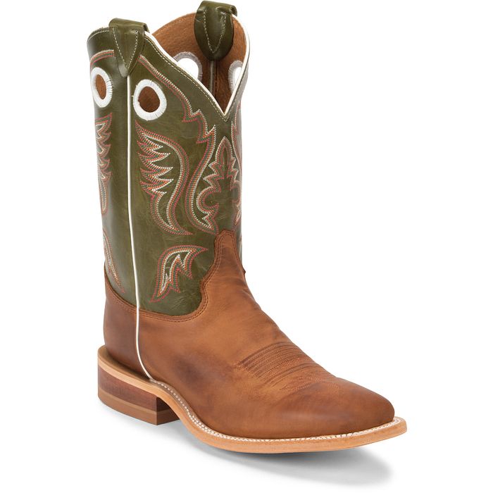 George Strait Justin Square Toe Cowboy Boots Austin 11