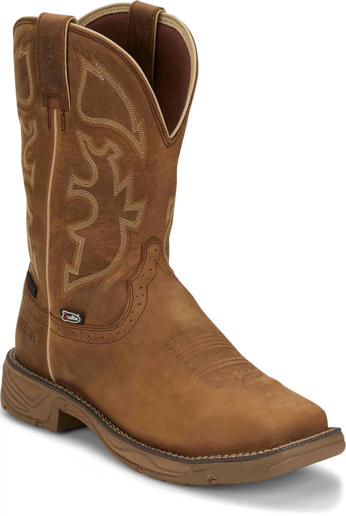 Justin men's original workboots stampede snake boots online